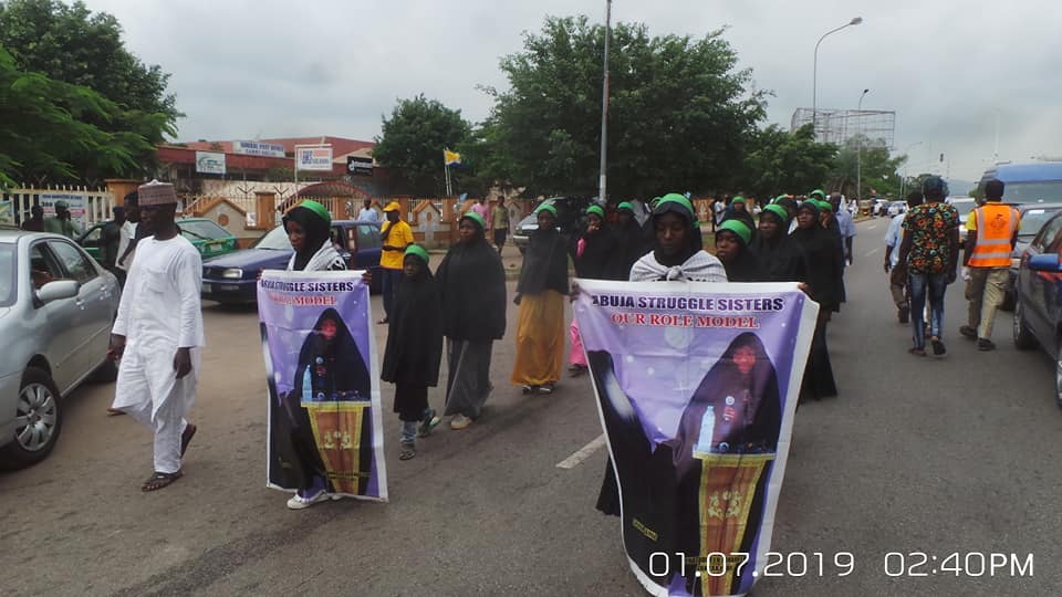  free zakzaky protest in Abuja on 1st july 2019